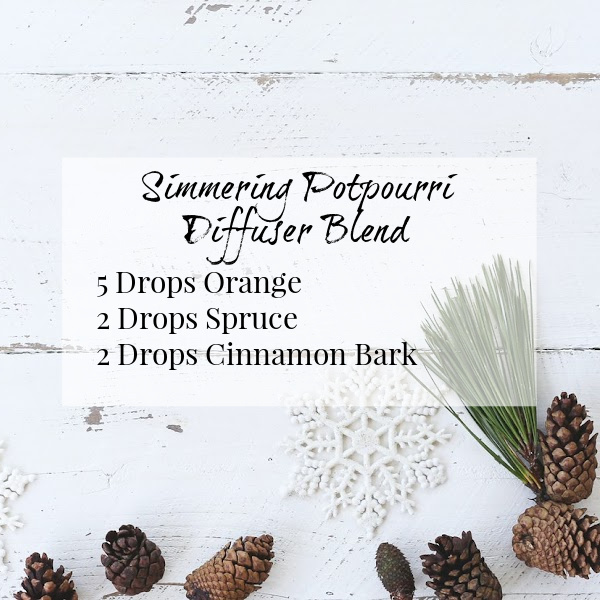 Fall Diffuser Blends: Simmering Potpourri combines the scents of orange, spruce, and cinnamon, making your home smell like you've been baking all day long.